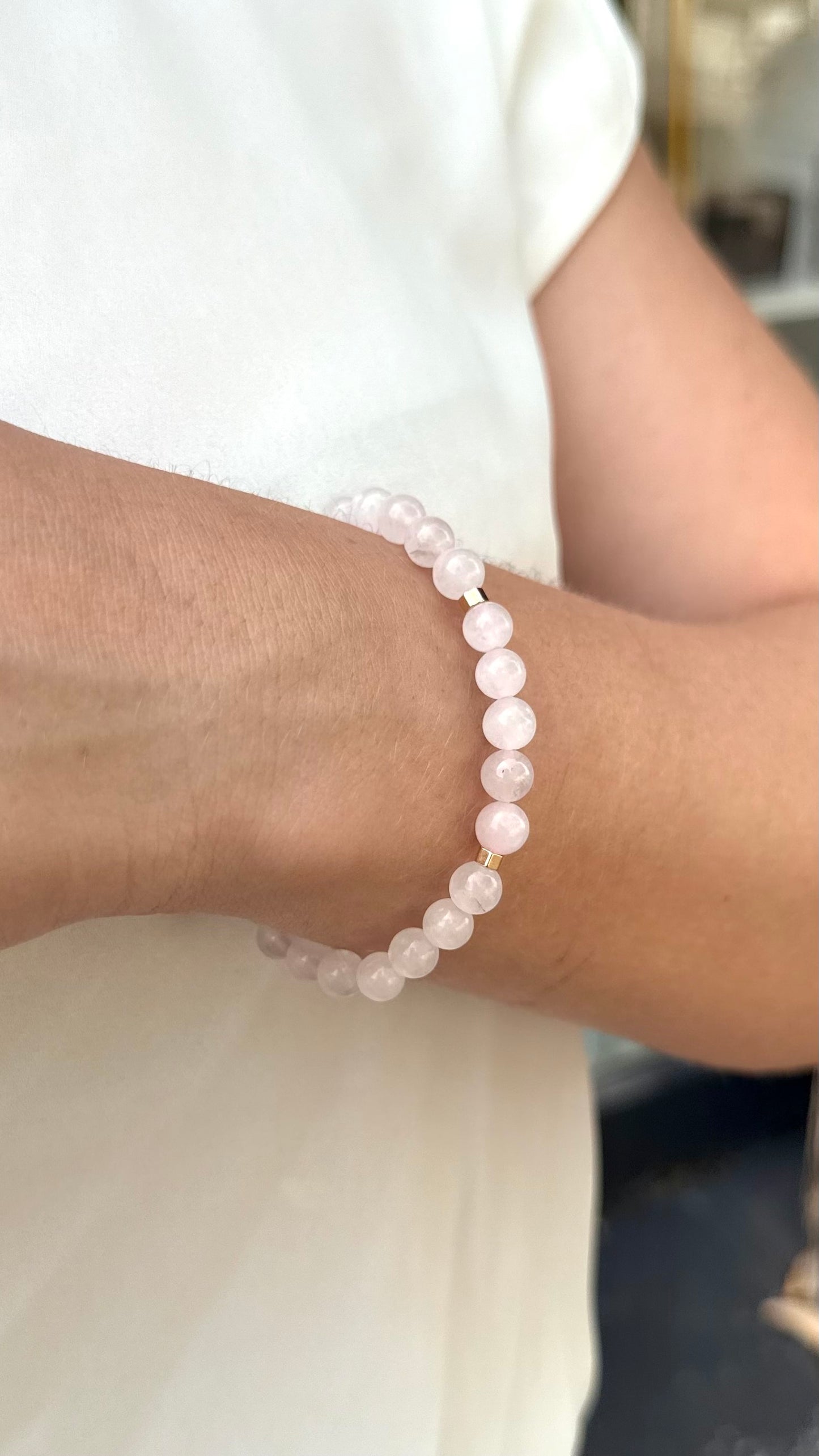 CR Prime | Quartzo Rosa – Paz, Amor e Autoestima (Banho Ouro 18K)