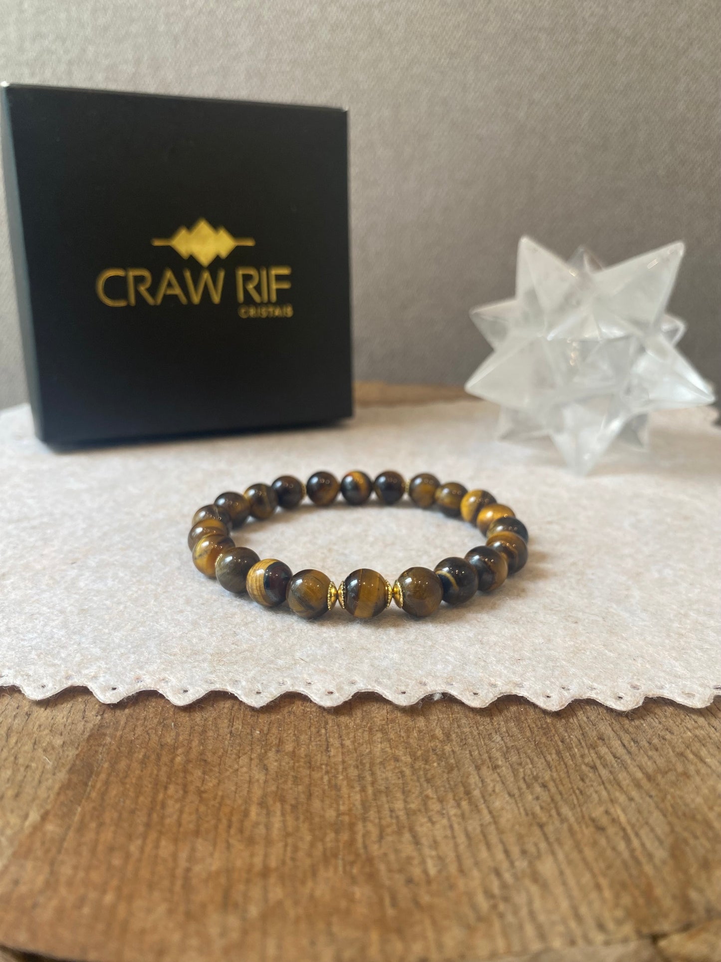 CR Golden | Olho de Tigre – Proteção, Positividade e Prosperidade (Banho Ouro 18K)