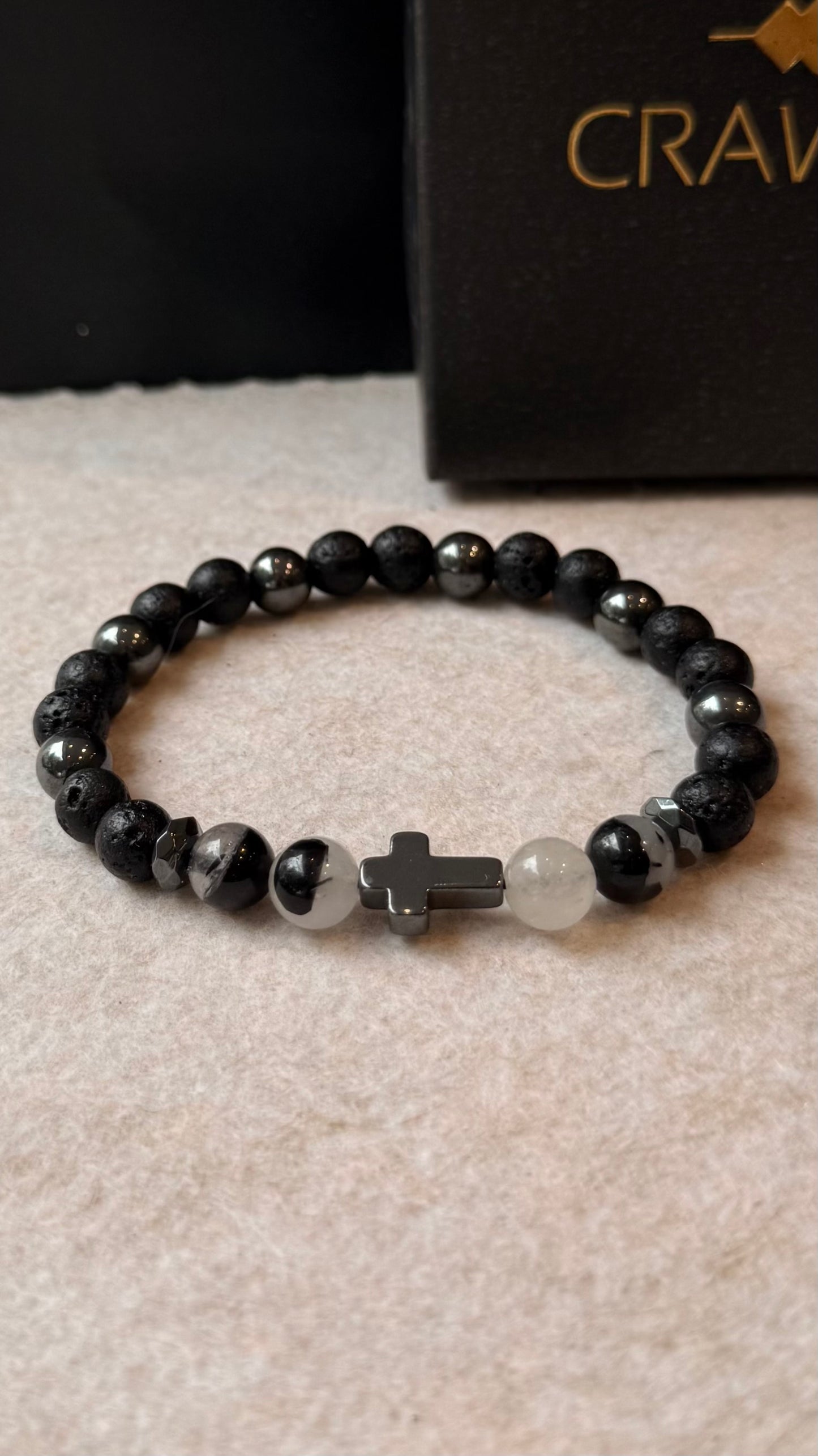 Quartzo Turmalinado, Hematita e Lava Vulcânica – Clareza, Coragem e Proteção #FaithCR