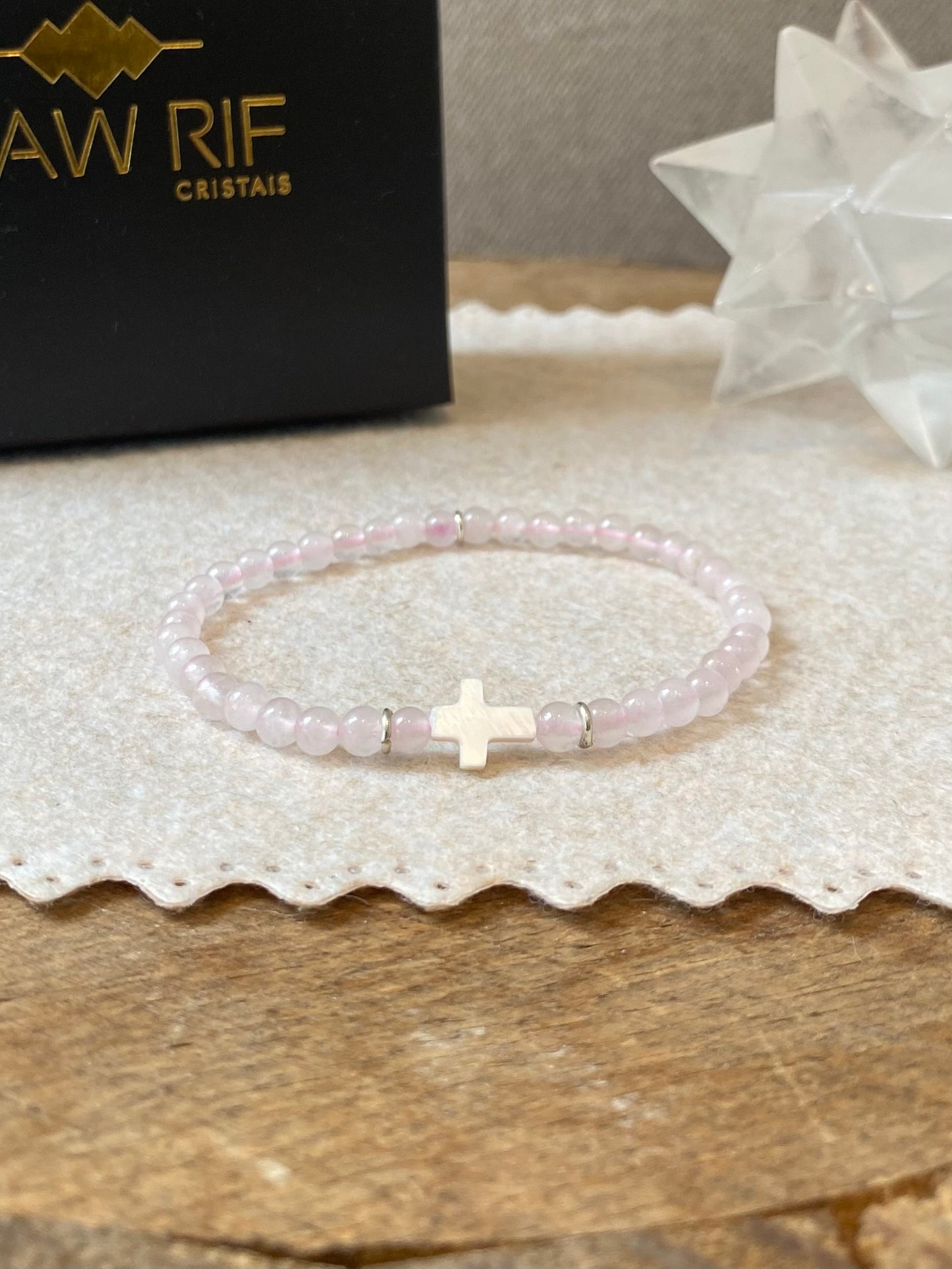 CR Faith | Quartzo Rosa – Paz, Amor e Autoestima (Prata 950)