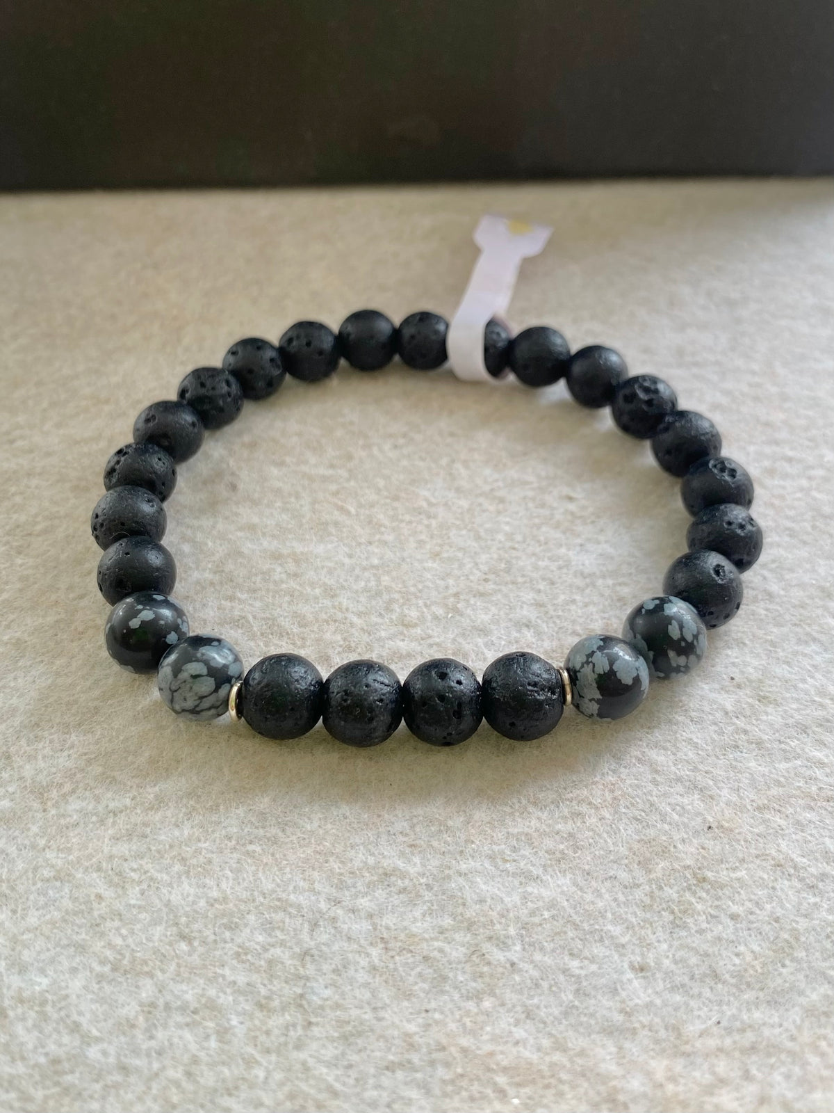 CR Originals | Escudo Energético — Obsidiana Flocos de Neve & Lava Vulcânica