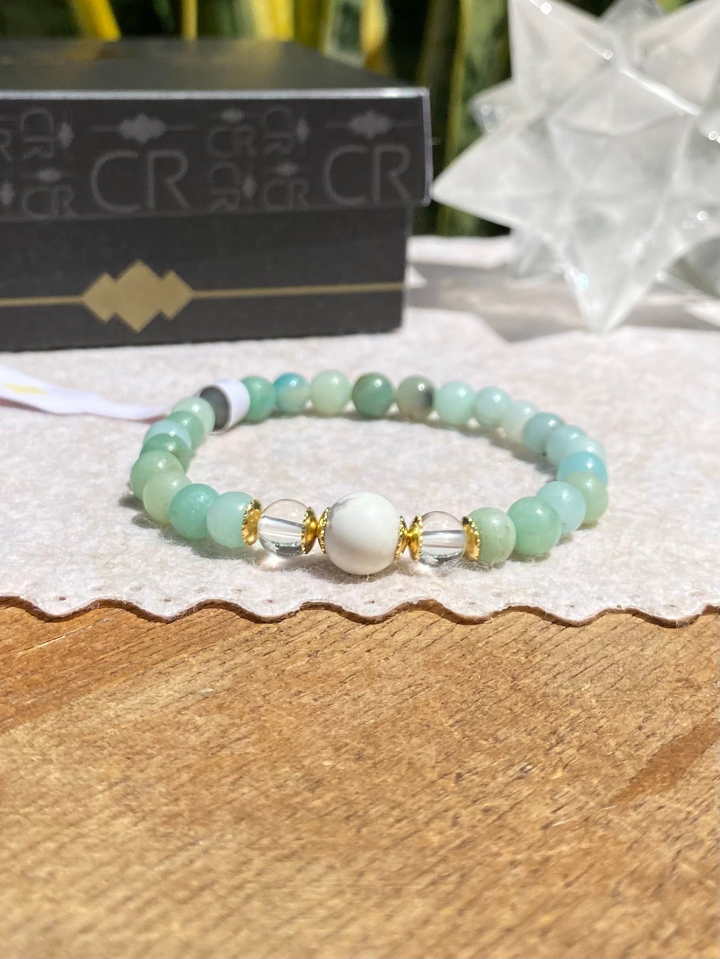 Amazonita, Quartzo Cristal e Howlita #UnoCR