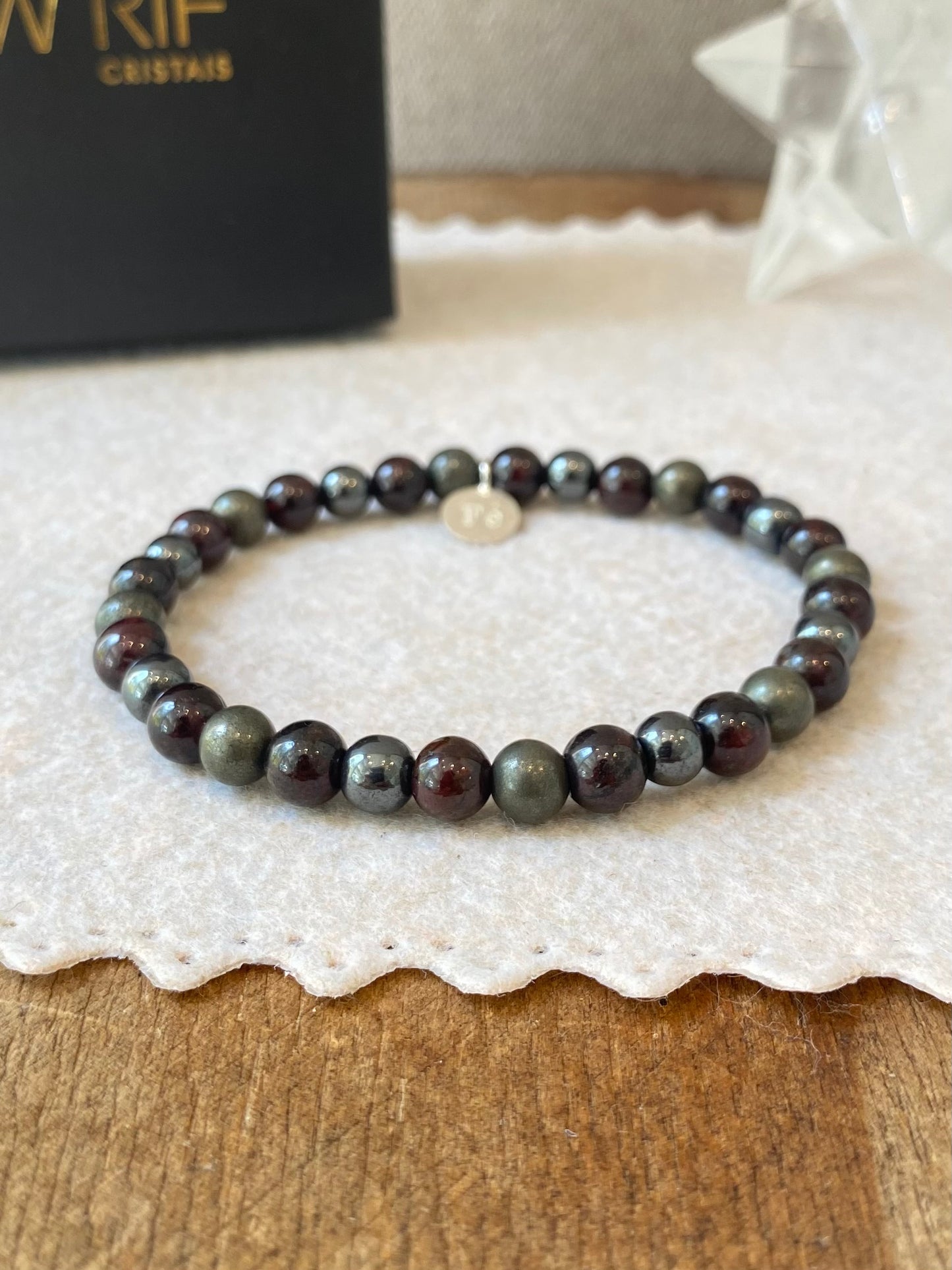 CR Trisoul | Pirita, Granada e Hematita – Prosperidade, Determinação e Coragem (Prata 950)