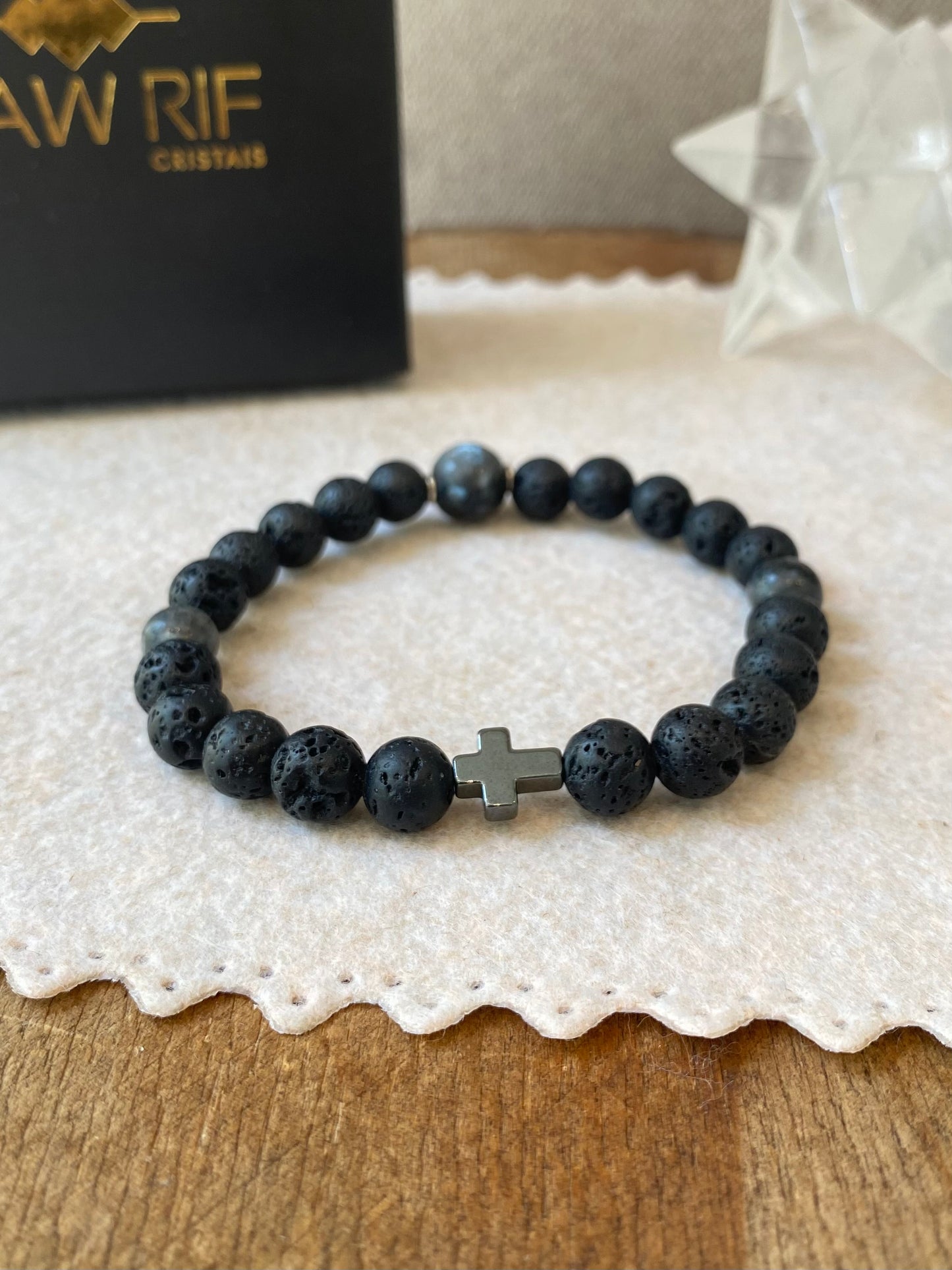 Lava Vulcânica e Labradorita #FaithCR