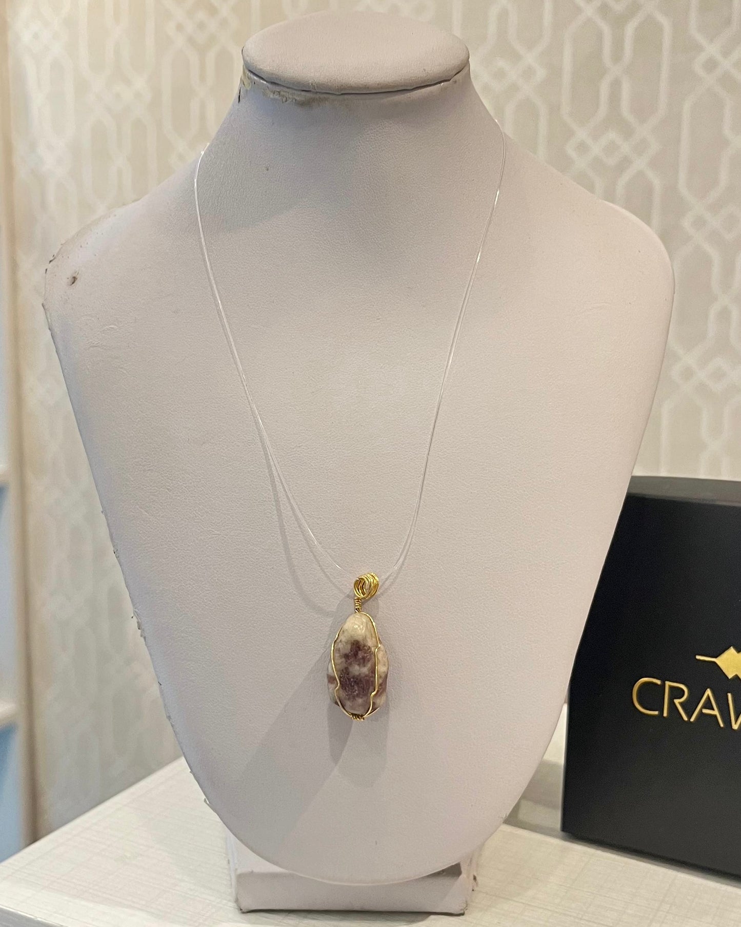 CR Ponto de Luz | Colar Turmalina Rosa – Amor, Cura Emocional e Harmonia (Banho Ouro 18K)