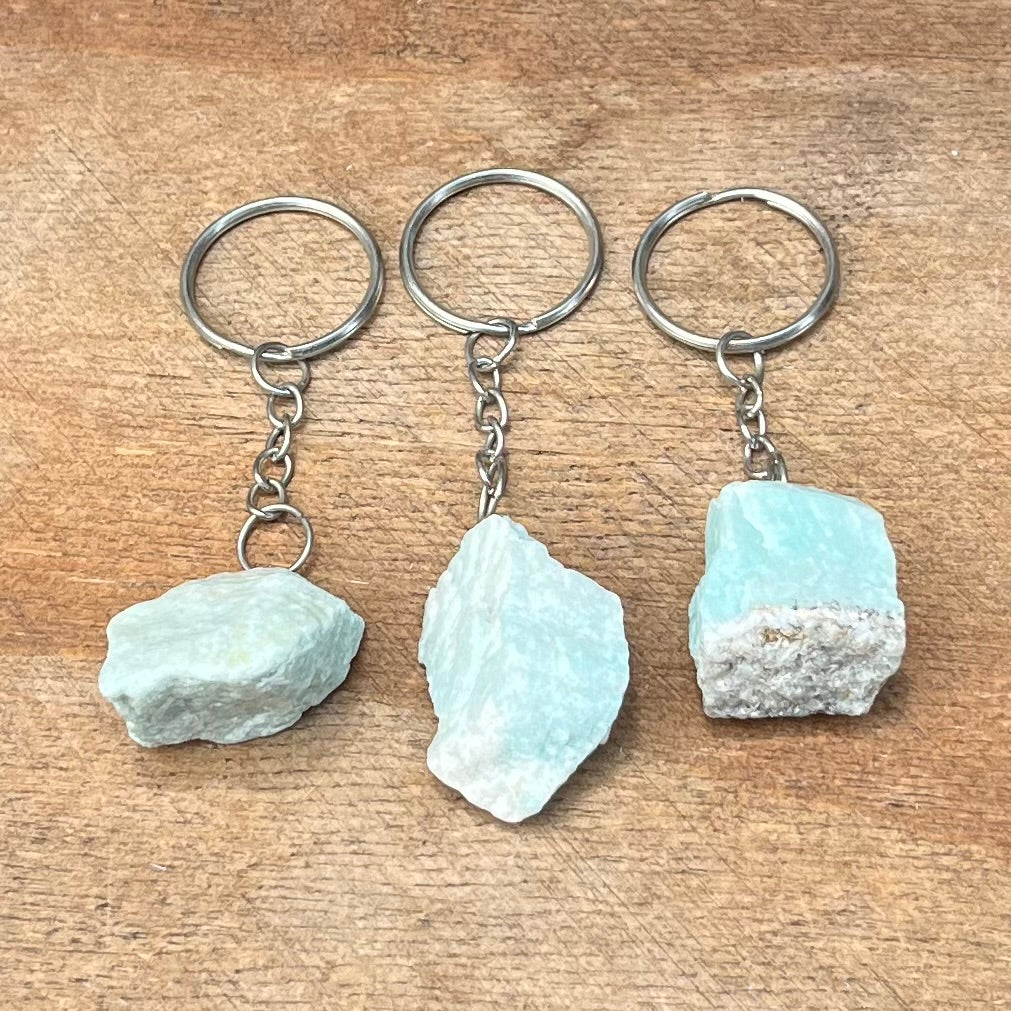 Chaveiro | Amazònita - Calmaria, Bem-Estar, Boa Comunicação