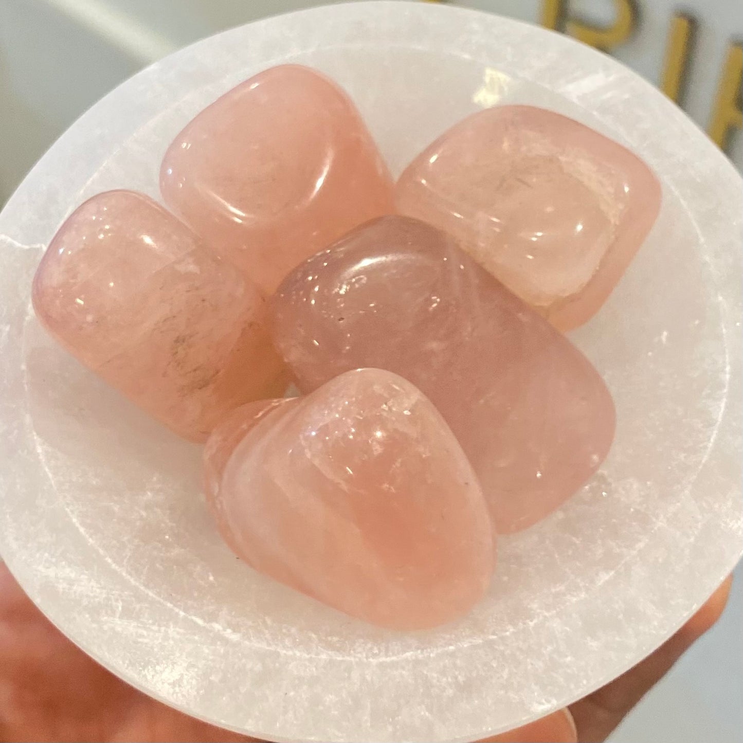 Pedra Rolada | Quartzo Rosa - Paz, Amor e Autoestima