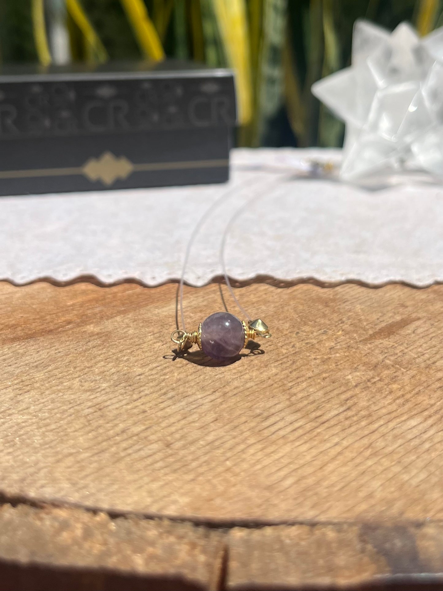 CR Ponto de Luz | Colar Ametista – Espiritualidade, Harmonia e Proteção (Banho Ouro 18K)