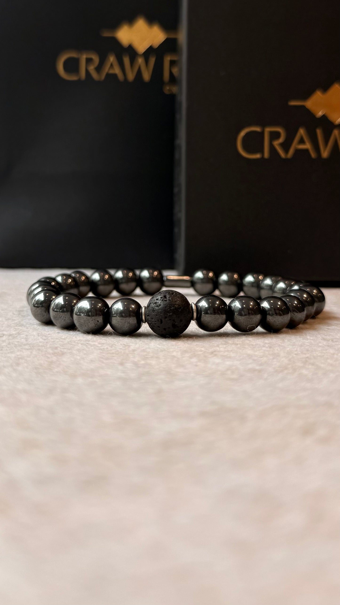 Hematita e Lava Vulcânica – Fortalecimento Pessoal, Coragem e Proteção (Prata 950) #LumisCR