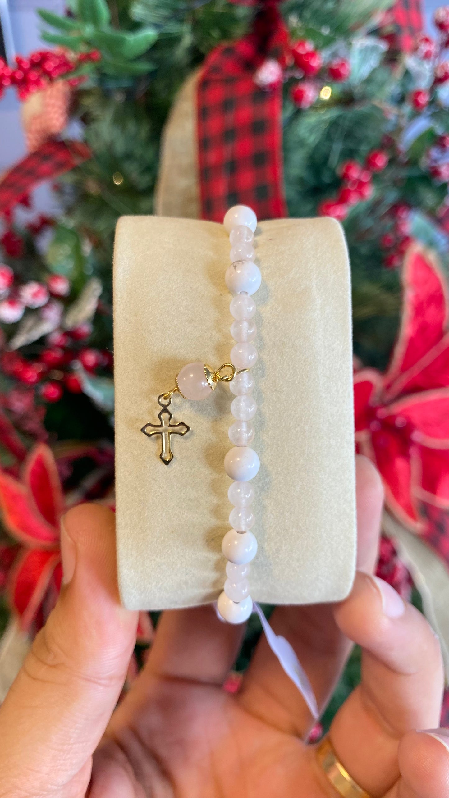 Quartzo Rosa e Howlita #TerçodeMão