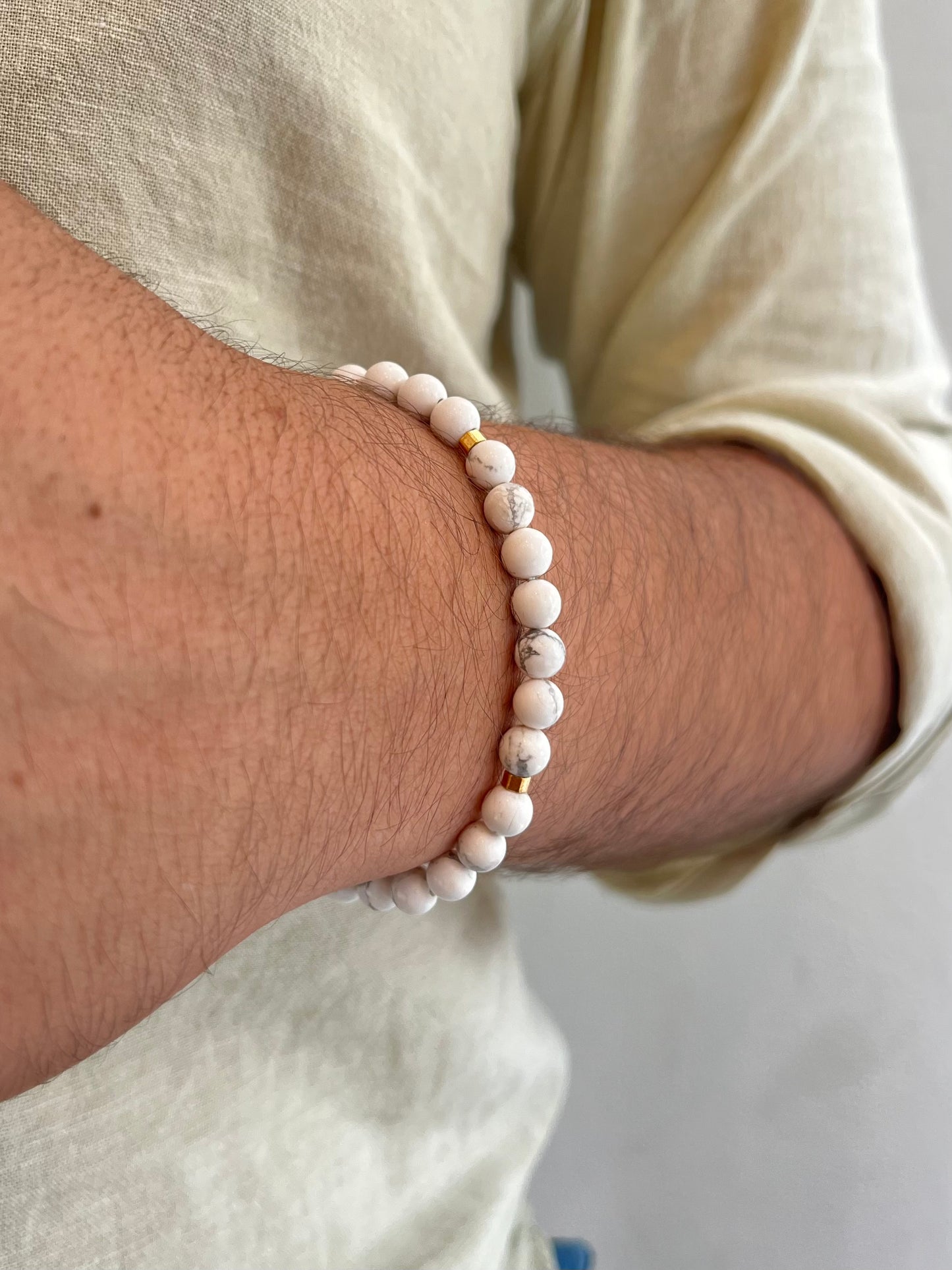 CR Prime | Howlita – Paz, Calmaria e Serenidade (Banho Ouro 18K)