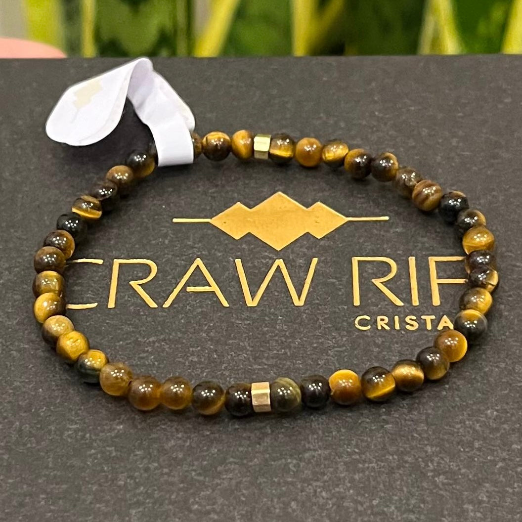 CR Line | Olho de Tigre – Proteção, Clareza e Prosperidade (Banho Ouro 18K)