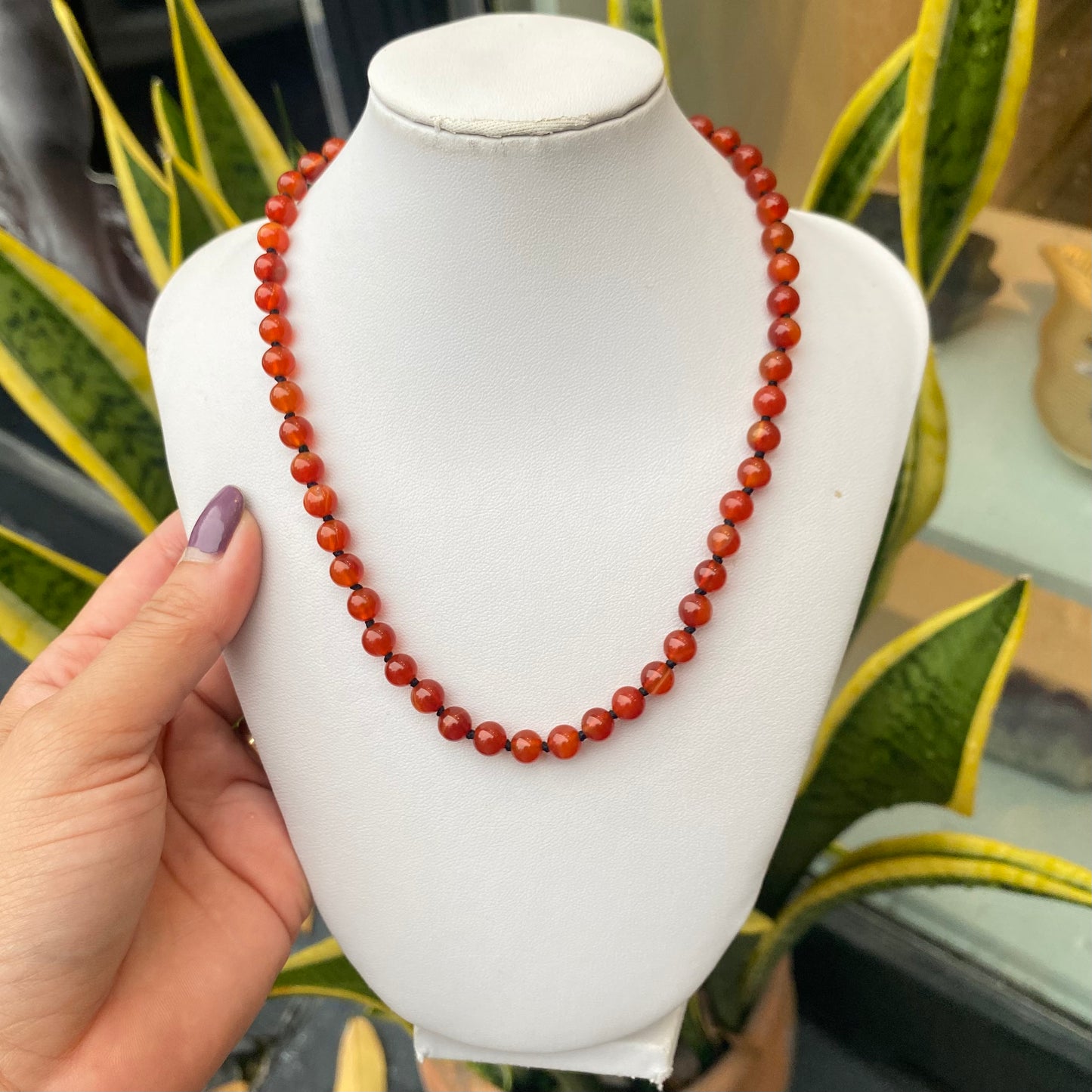 Cornalina – Vitalidade, Motivação e Criatividade (Banho Ouro 18K) #ColarCRBaby