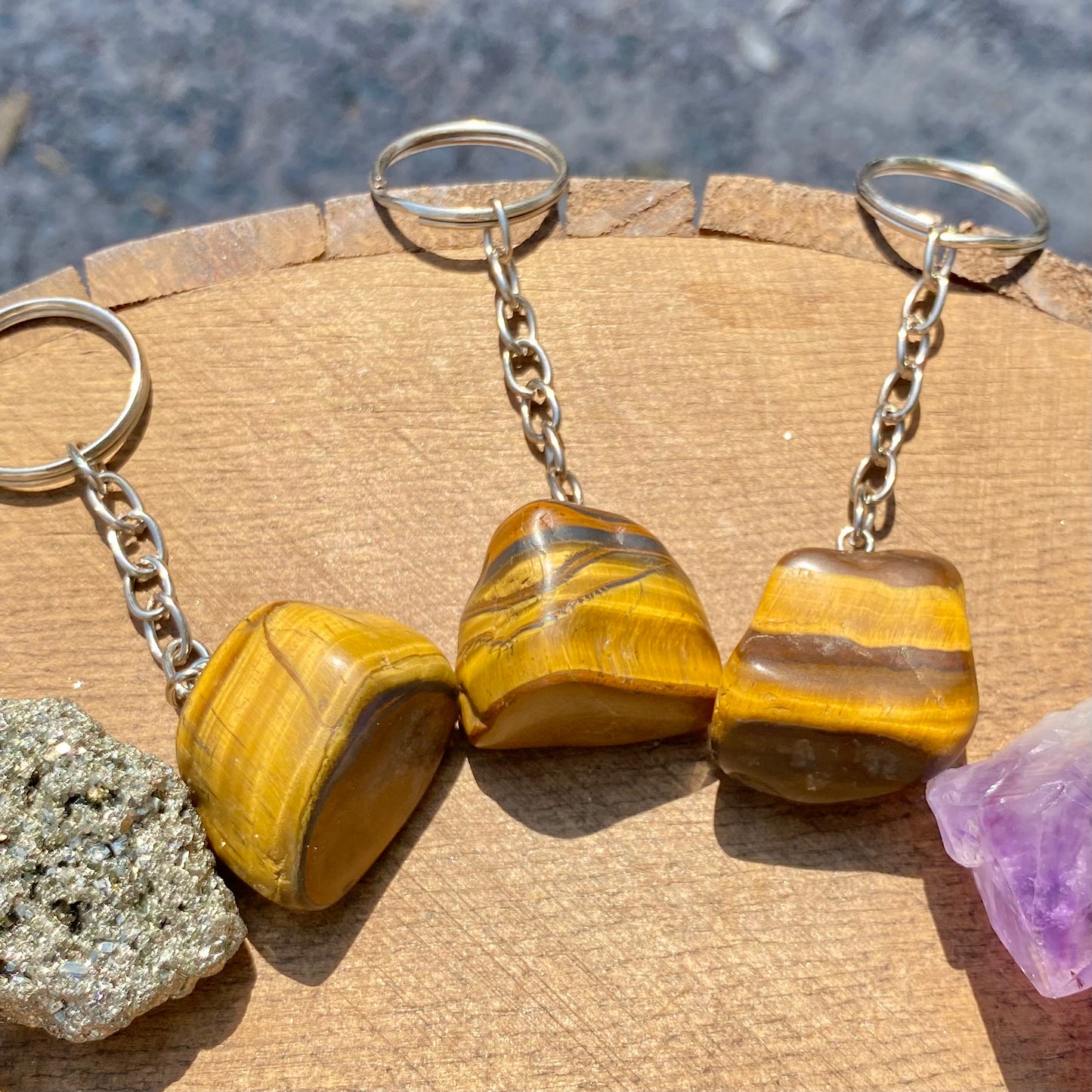 Chaveiro | Olho de Tigre – Proteção, Clareza e Prosperidade