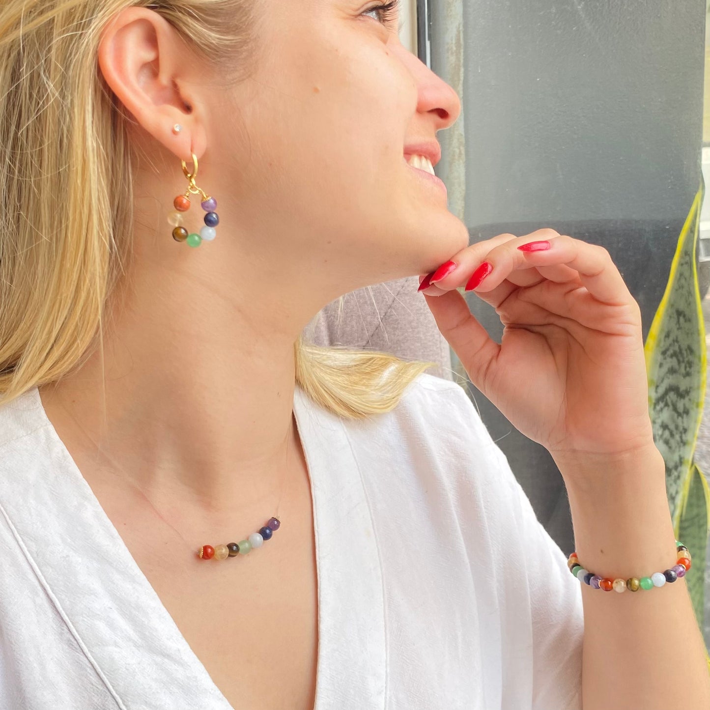 CR Conjunto | 7 Chakras – Equilíbrio entre a Mente, Corpo e Alma (Banho Ouro 18K)