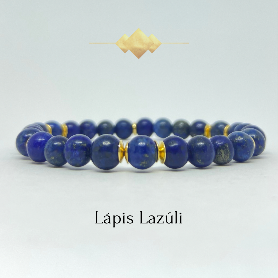 CR Moments | Lápis-Lazúli – Espiritualidade, Harmonia e Sabedoria (Banho Ouro 18K)