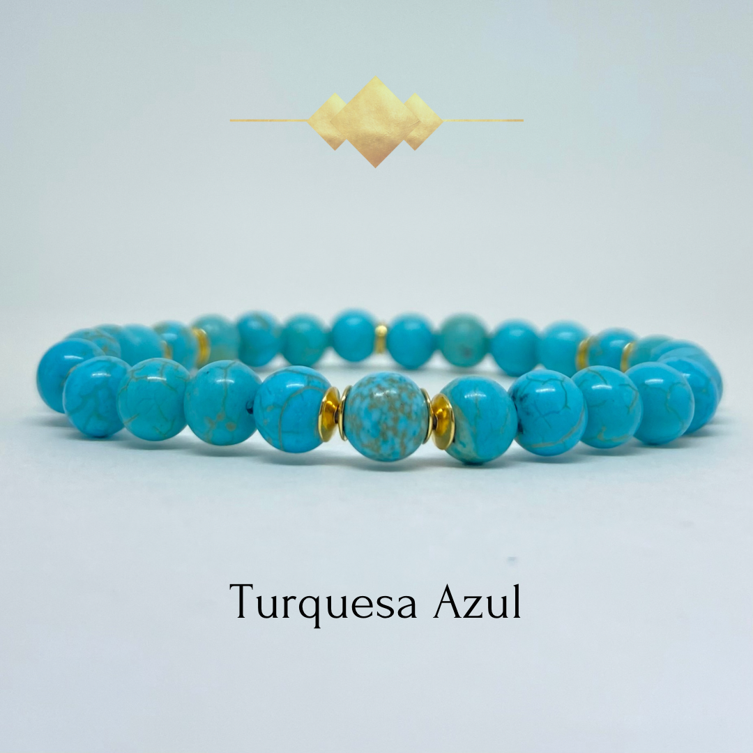 CR Moments | Turquesa Azul – Boa Sorte, Alegria e Prosperidade (Banho Ouro 18K)