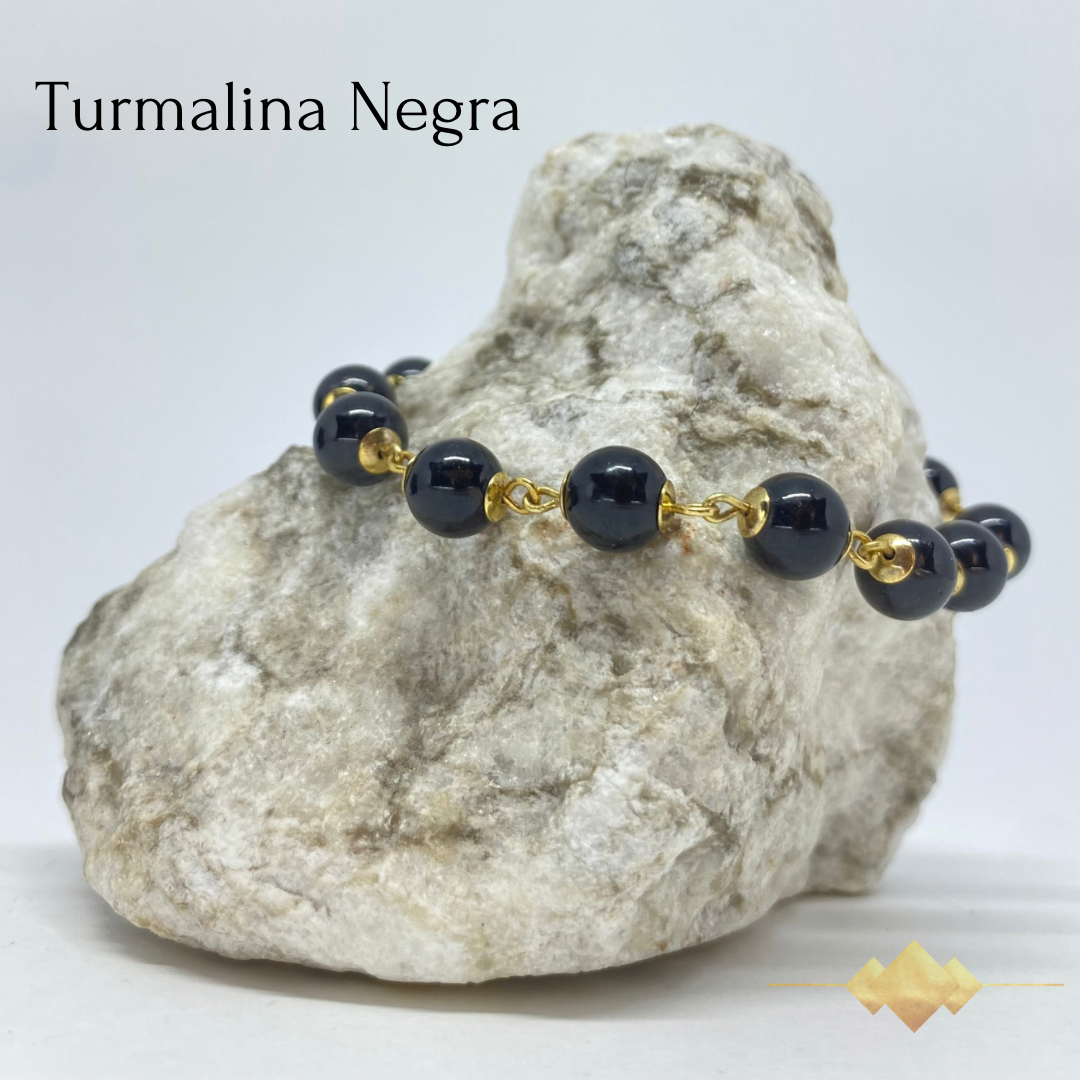CR Dreams | Turmalina Negra – Proteção, Autoconfiança e Clareza (Banho Ouro 18K)