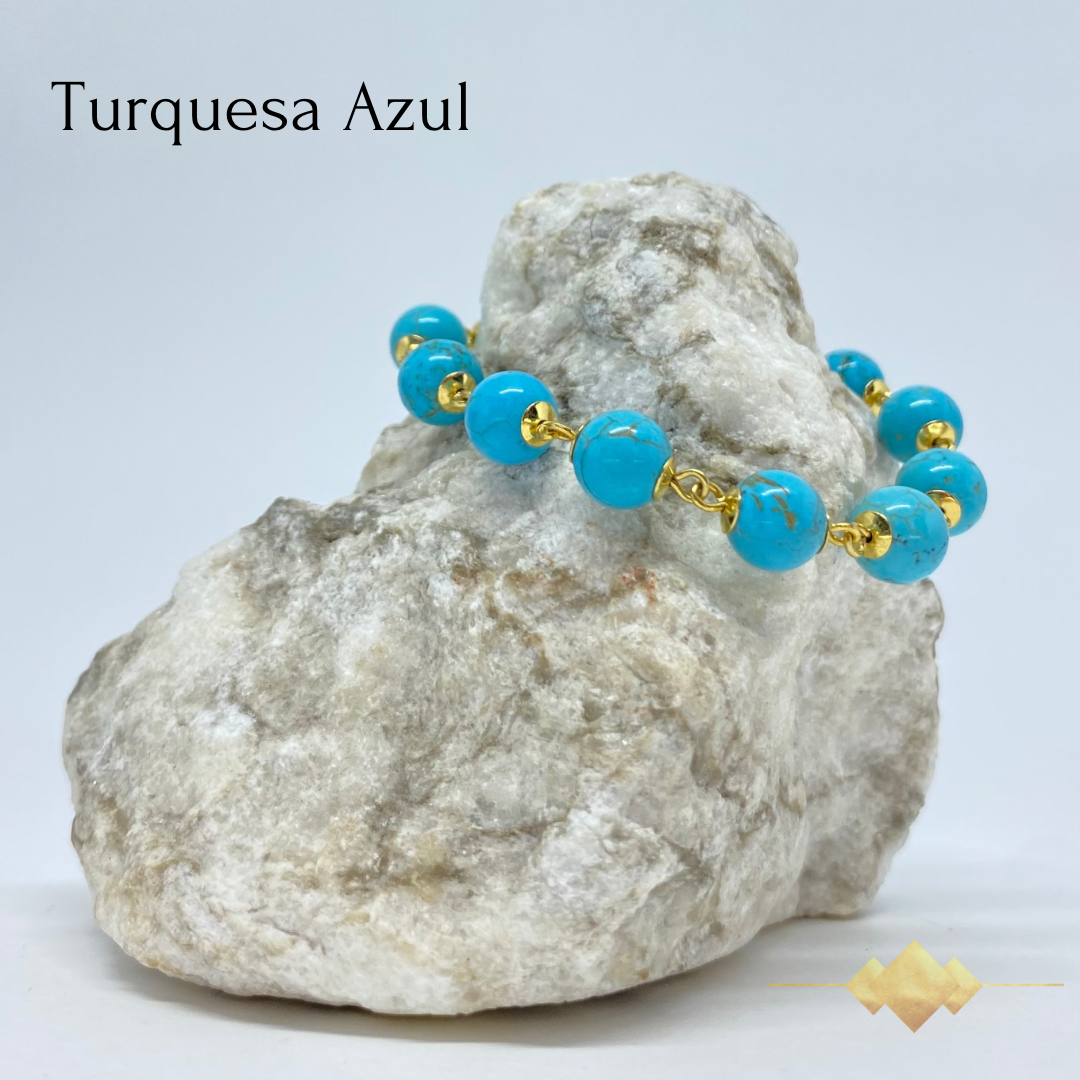 CR Dreams | Turquesa Azul – Boa Sorte, Alegria e Prosperidade (Banho Ouro 18K)