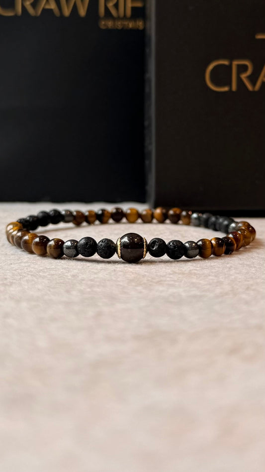 Olho de Tigre • Turmalina Negra • Vulcânica | Proteção & Autoconfiança
