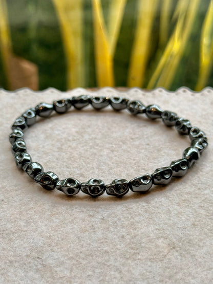 CR Skull | Hematita – Fortalecimento Pessoal, Coragem e Proteção