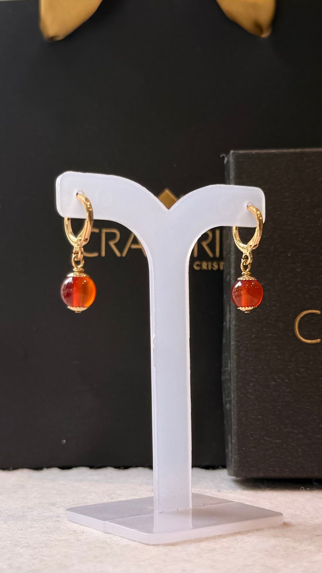 Cornalina – Vitalidade, Determinação e Criatividade (Banho Ouro 18K) #BrincoUno