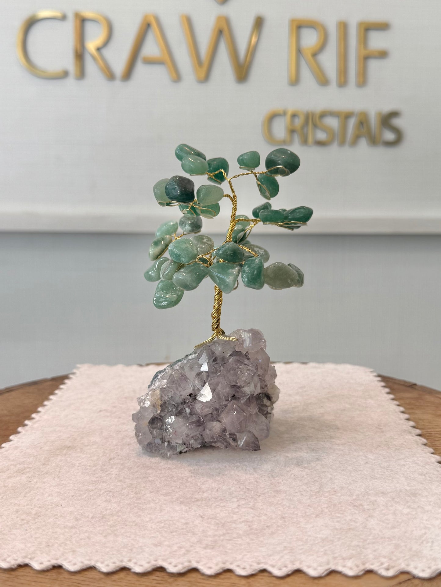 Árvore da Vida | Quartzo Verde — Saúde e Bem-estar (12cm)