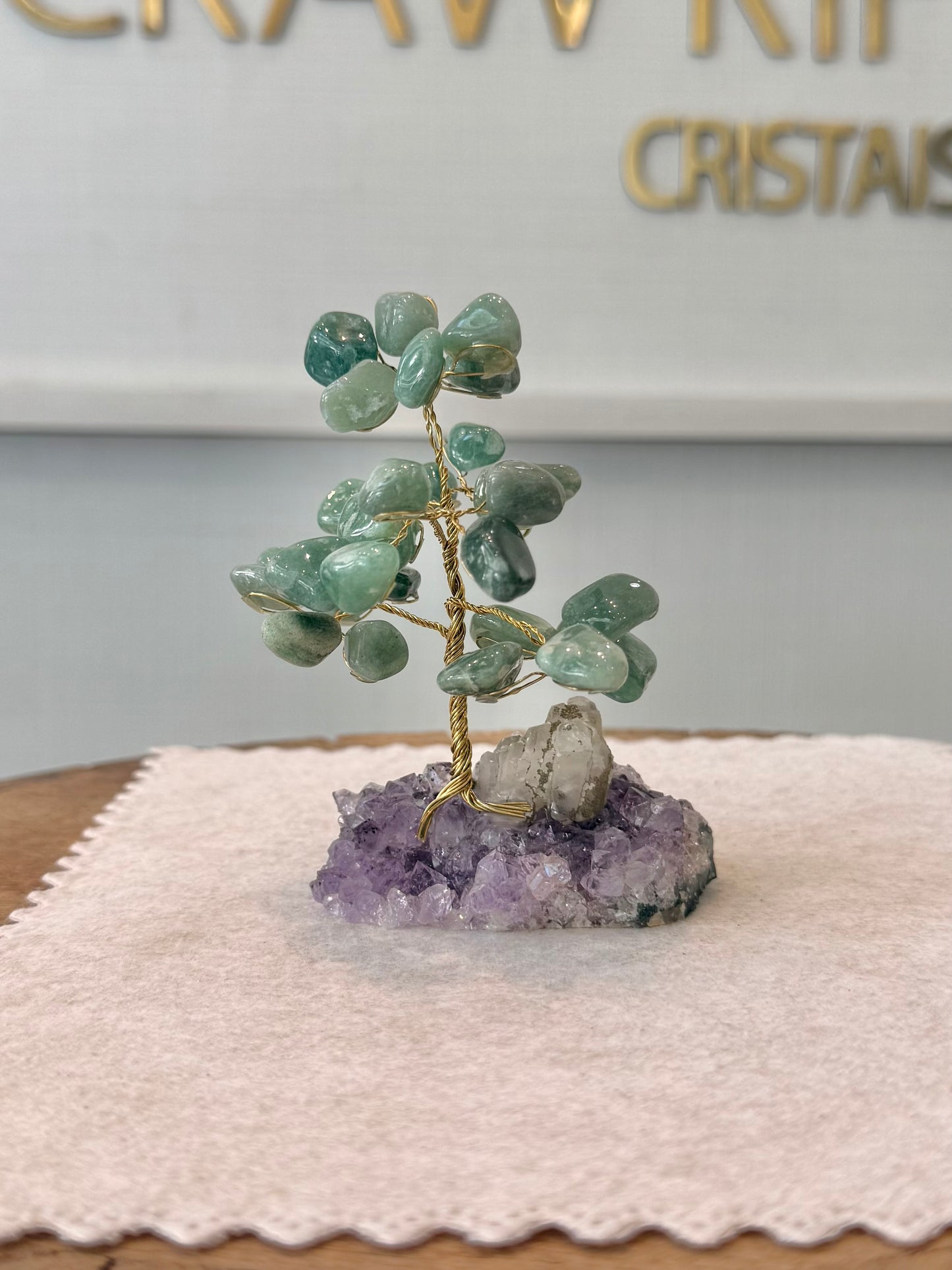 Árvore da Vida | Quartzo Verde — Saúde e Bem-estar (10cm)