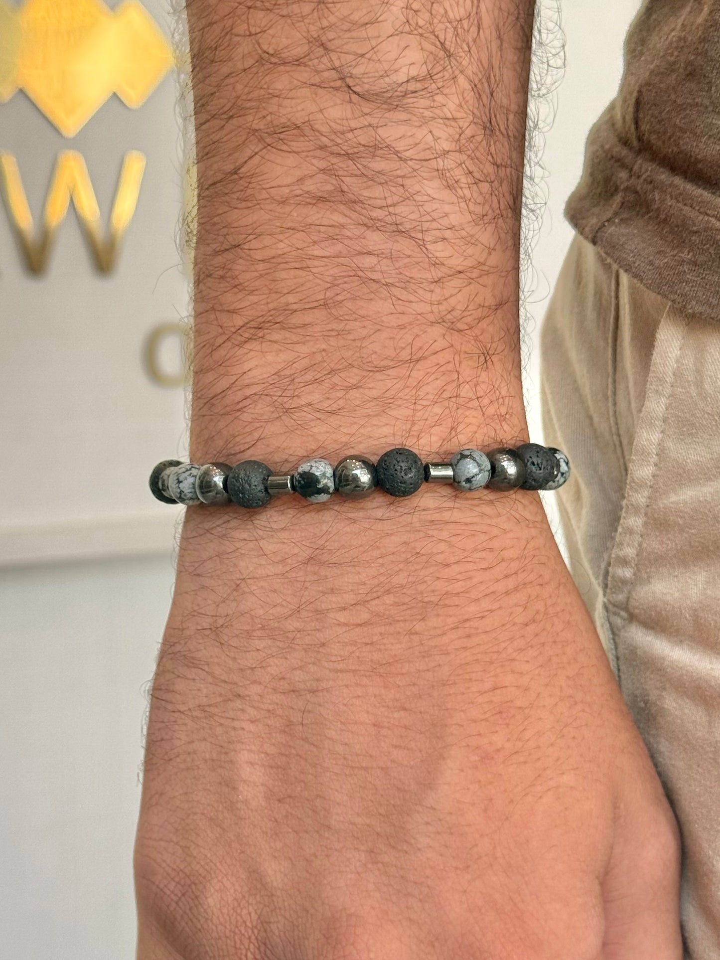 CR Essentials | Lava Vulcânica, Hematita e Obsidiana Flocos de Neve  – Escudo Energético, Proteção e Coragem