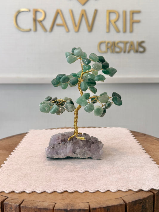 Árvore da Vida | Quartzo Verde — Saúde e Bem-estar (14cm)