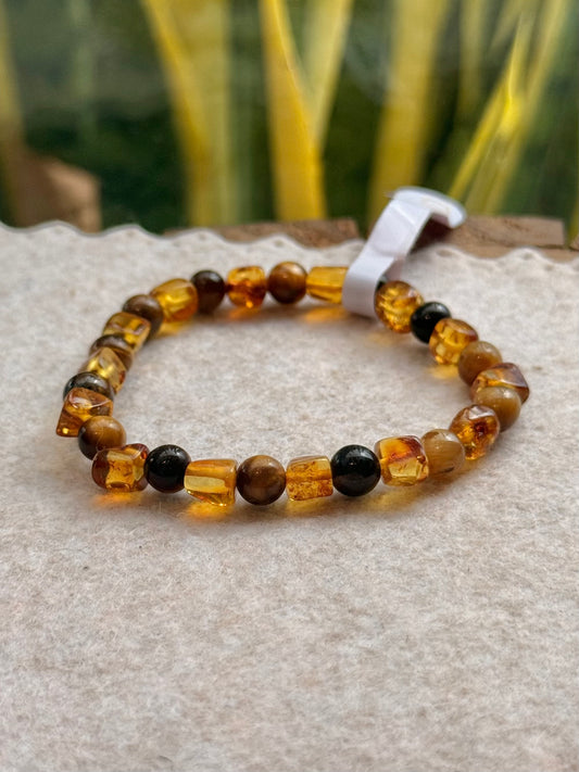 Âmbar Báltico • Olho de Tigre 
 | Calmaria & Proteção