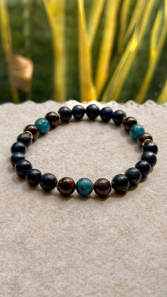 Lápis-Lazúli • Apatita Azul • Granada | Sabedoria & Determinação