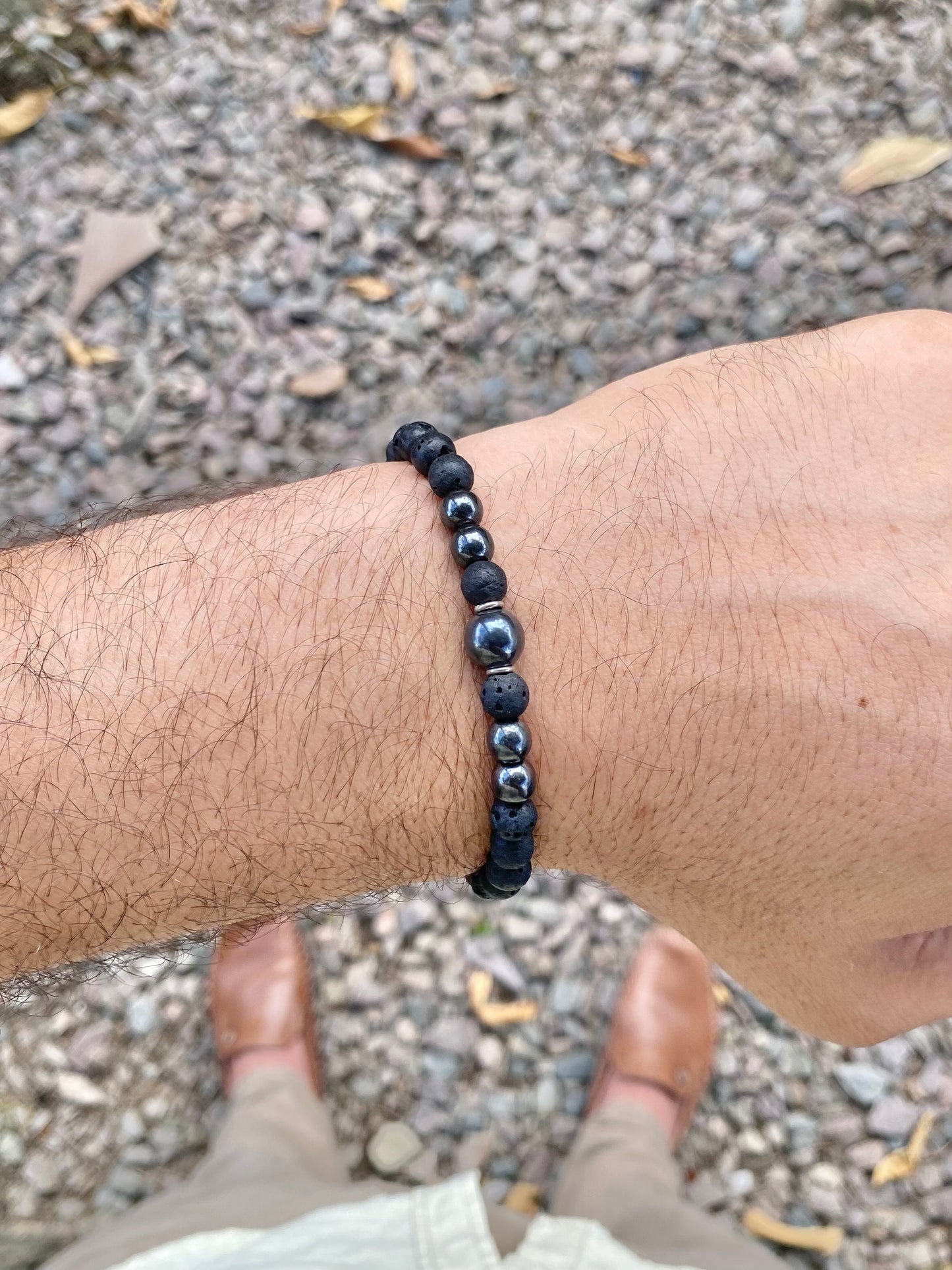 Lava Vulcânica e Hematita #SterlingCR