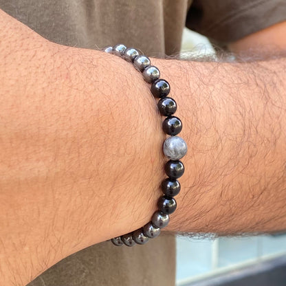 CR Essentials | Hematita, Turmalina Negra e Labradorita – Proteção, Coragem e Controle Mental