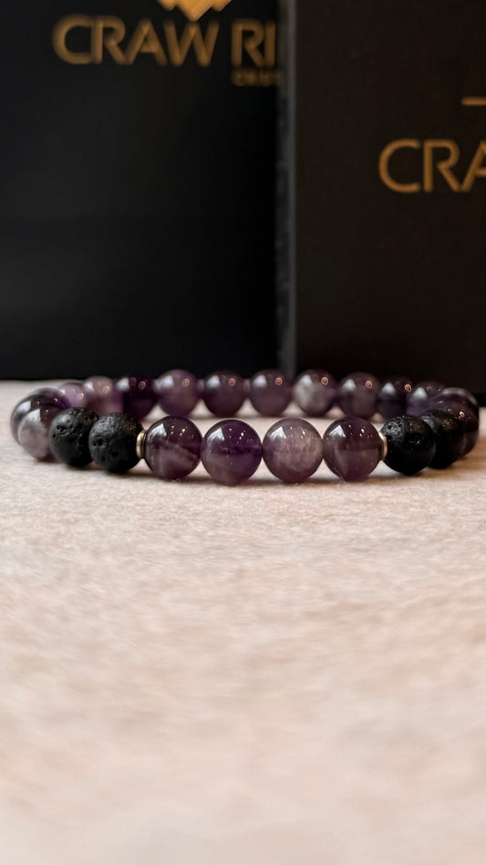 Ametista • Lava Vulcânica | Harmonia & Proteção