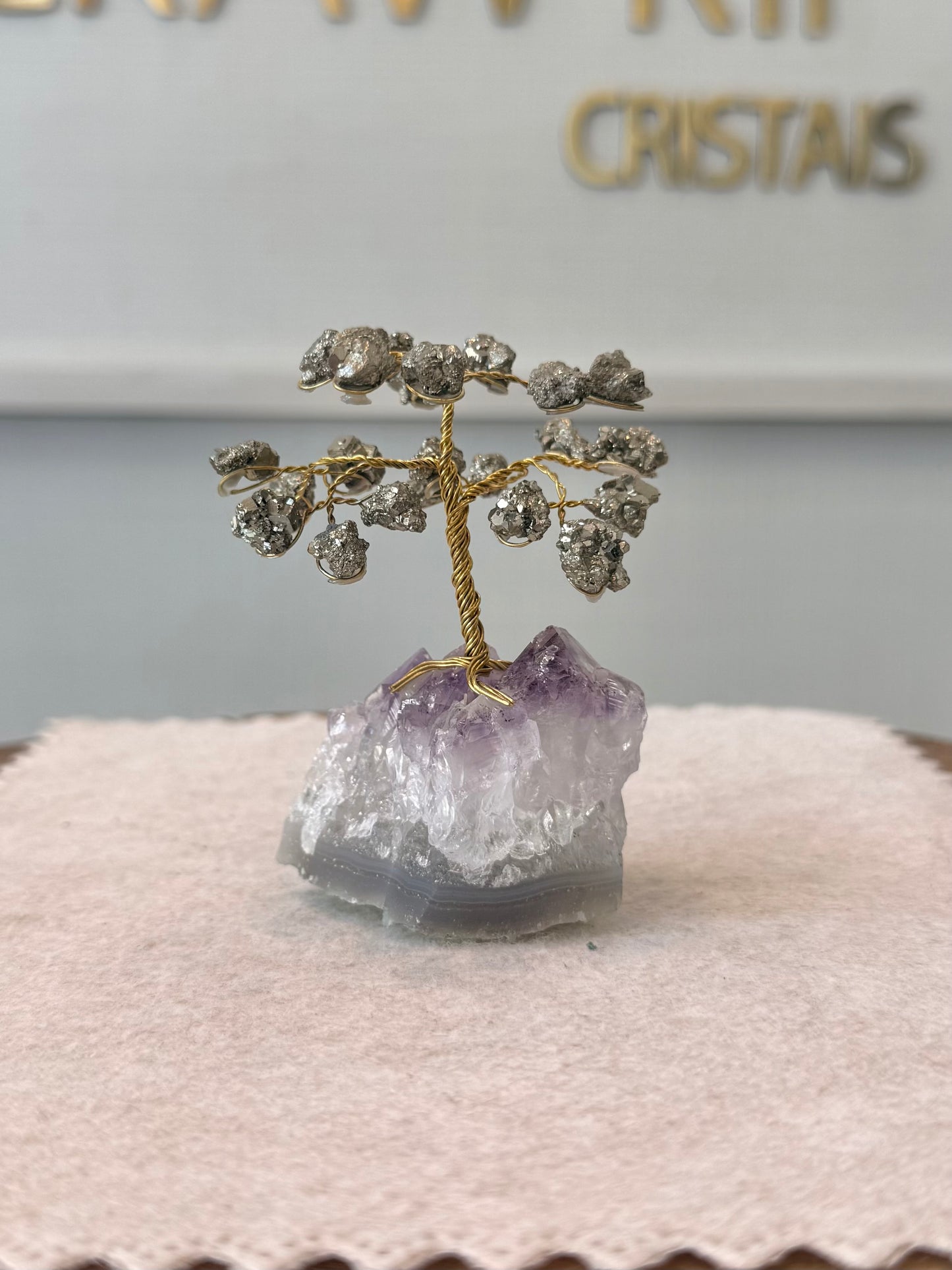 Árvore da Vida | Pirita — Prosperidade e Crescimento (7cm)