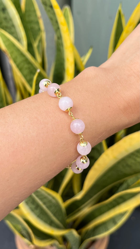 Quartzo Rosa – Paz, Amor e Autoestima (Banho Ouro 18K) #DreamsCR