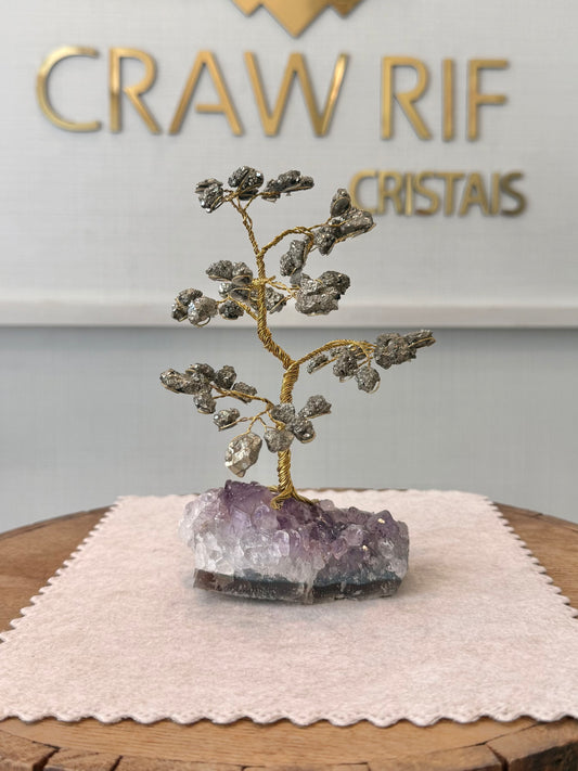 Árvore da Vida | Pirita — Prosperidade e Crescimento (14cm)