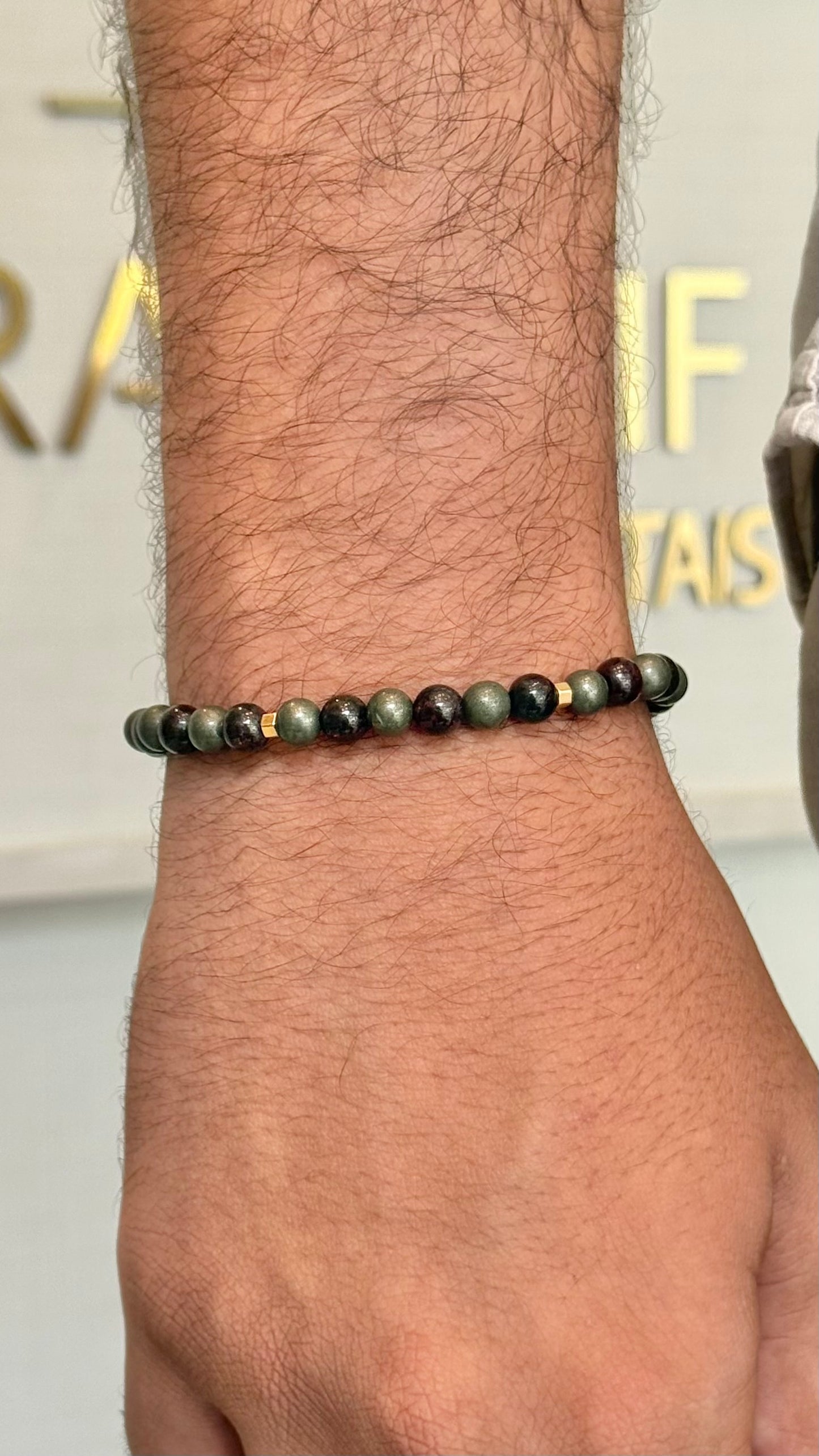 CR Prime | Pirita e Granada – Prosperidade, Determinação e Vitalidade (Banho Ouro 18K)