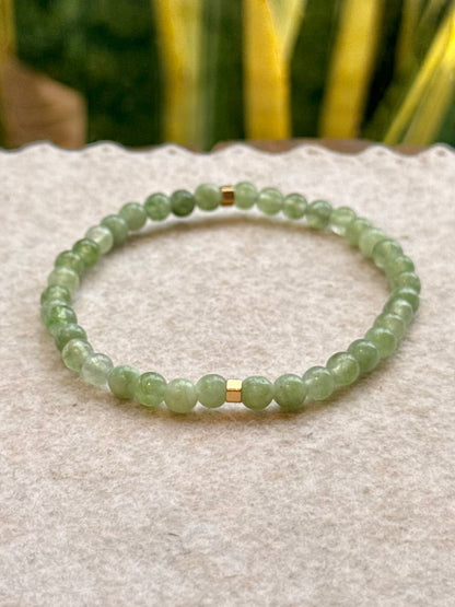 CR Line | Jade Verde – Boa Sorte, Harmonia e Prosperidade (Banho Ouro 18K)