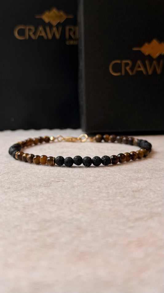 Olho de Tigre e Lava Vulcânica – Proteção, Prosperidade e Clareza #TornozeleiraCR