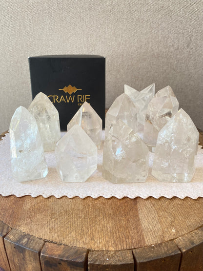 Ponta de Quartzo Cristal – Clareza Mental, Purificação e Limpeza Energética