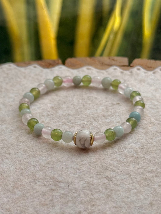 CR Baby | Quartzo Rosa, Quartzo Verde e Amazonita – Autoestima, Saúde e Bem-estar (Banho Ouro 18K)