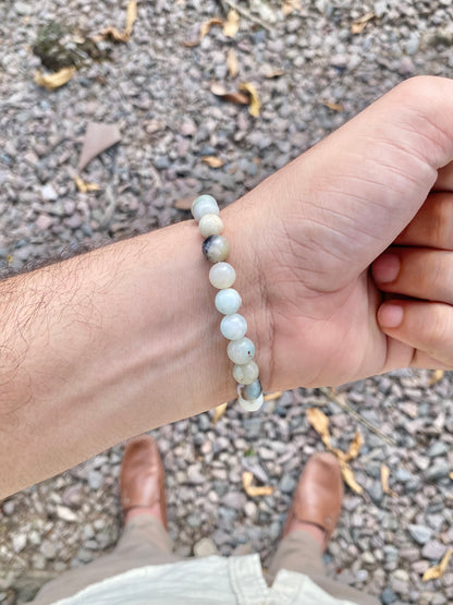 CR Originals | Amazonita e Lava Vulcânica – Calmaria, Bem-estar e Proteção (Prata 950)