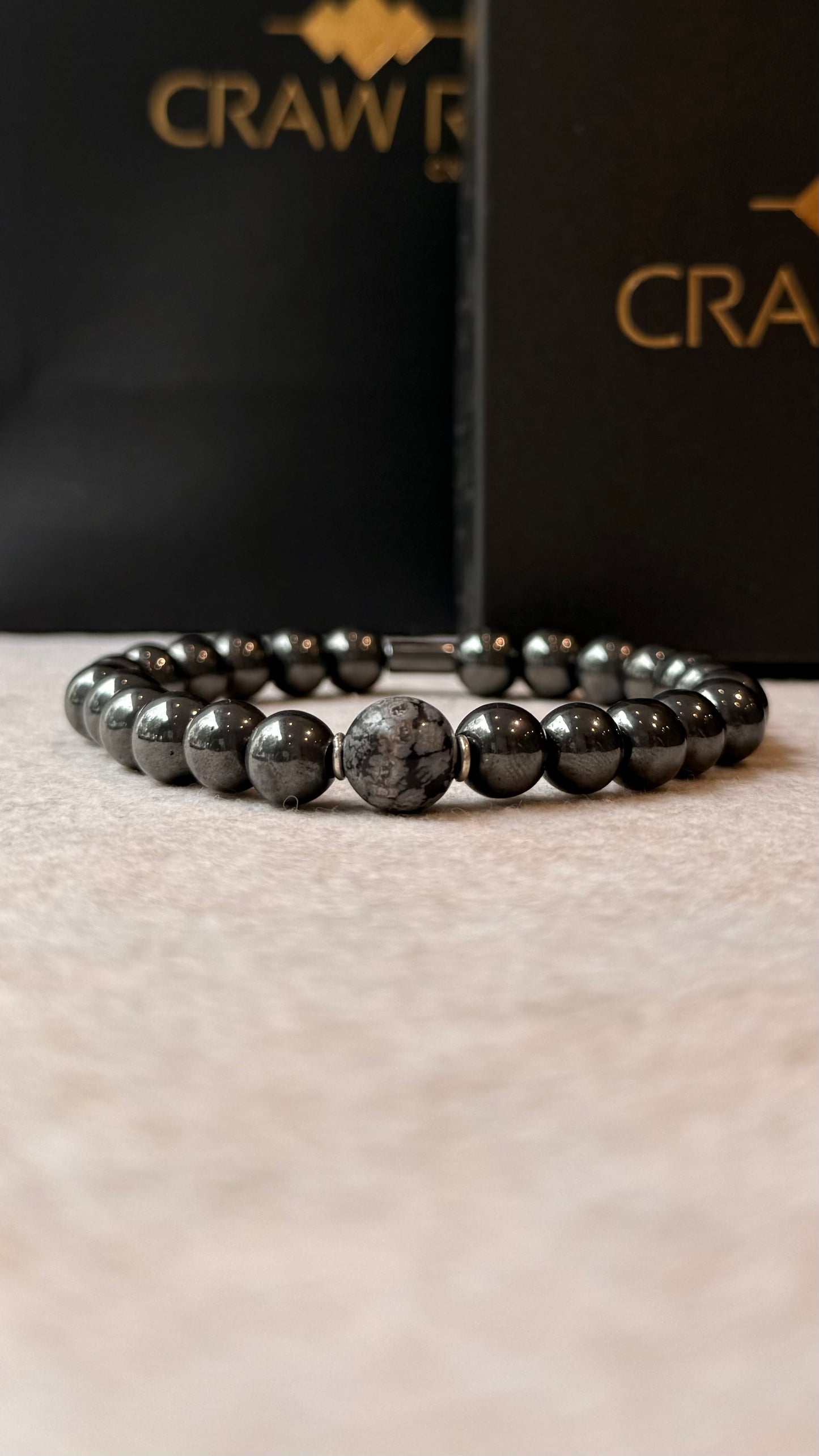 Hematita e Obsidiana Flocos de Neve #LumisCR