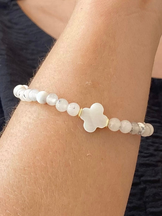 Quartzo Turmalinado • Howlita | Clareza & Paz