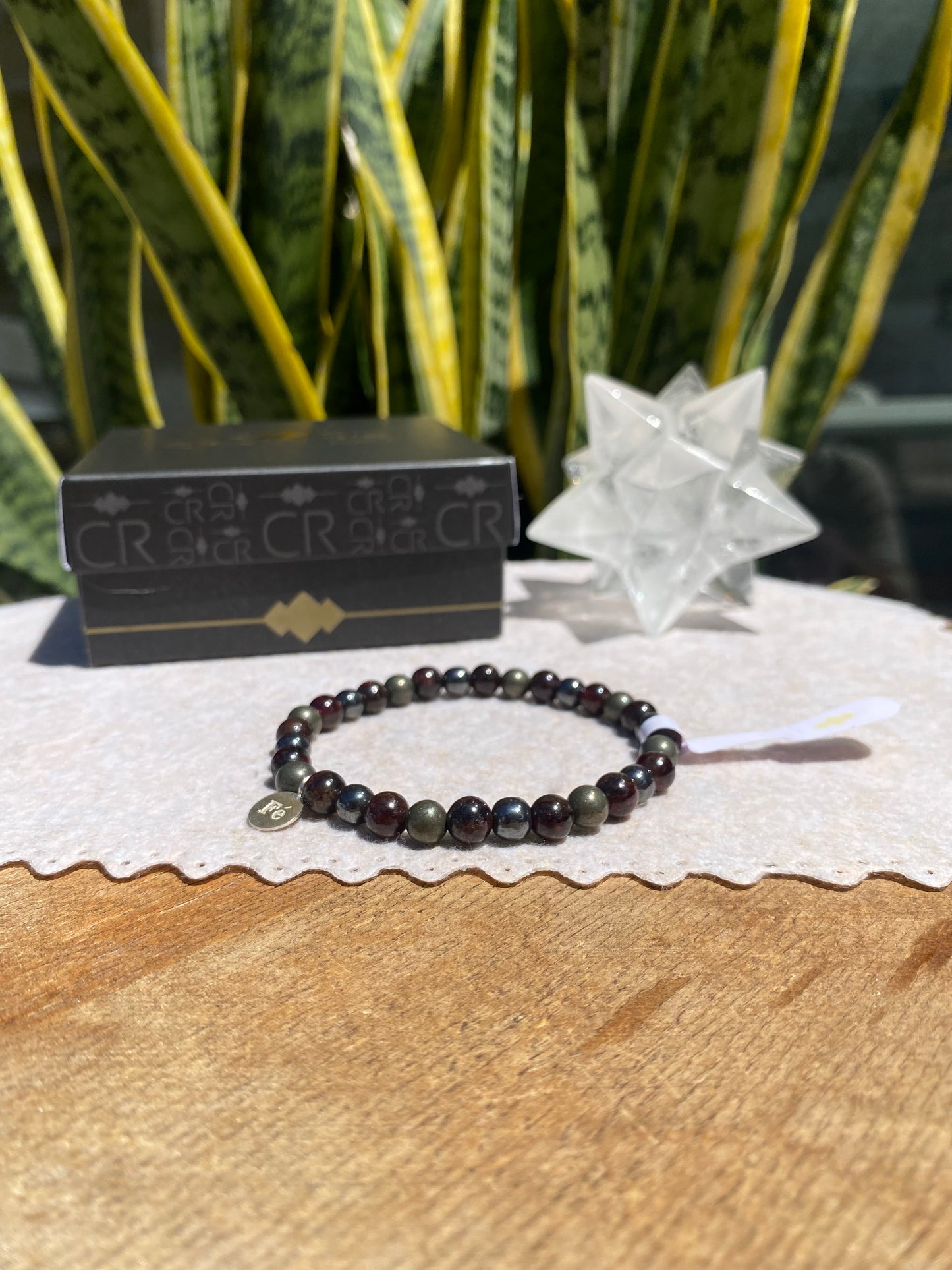 CR Trisoul | Pirita, Granada e Hematita – Prosperidade, Determinação e Coragem (Prata 950)