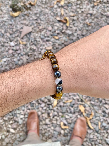 CR São Bento | Olho de Tigre  – Proteção e Prosperidade (Banho Ouro 18K)
