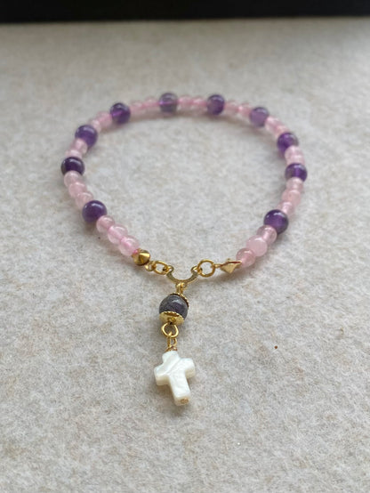 Amor & Harmonia | Quartzo Rosa • Ametista