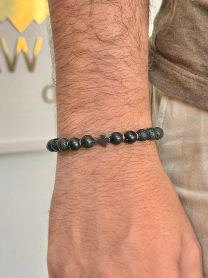Lava Vulcânica • Obsidiana Flocos de Neve | Escudo Energético